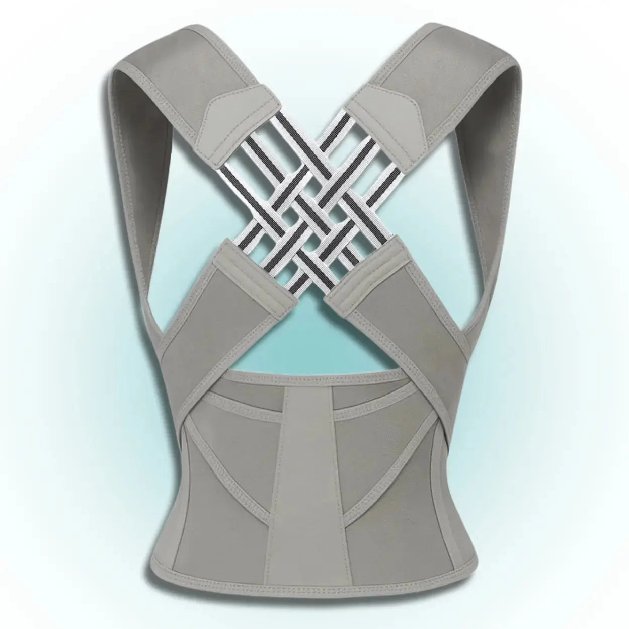 ExoPosture gray posture corrector brace for back support - back support belt